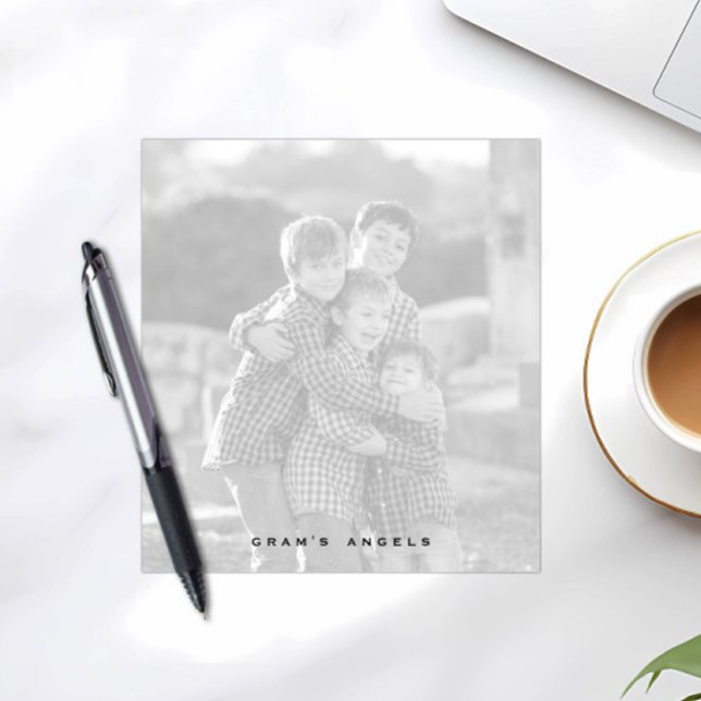 Custom Photo Notepad, Full Photo Black and White Notepad (Creator Uploaded)