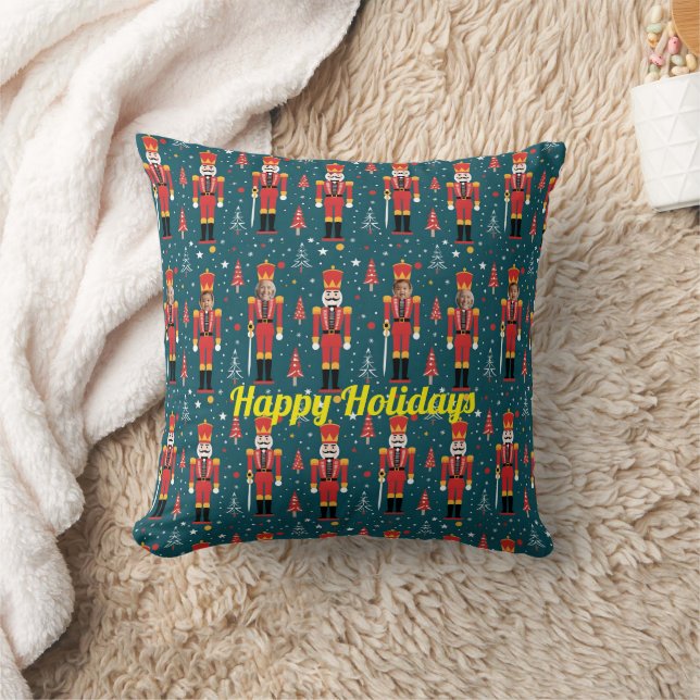 custom photo nutcracker - 2 images cushion (Blanket)