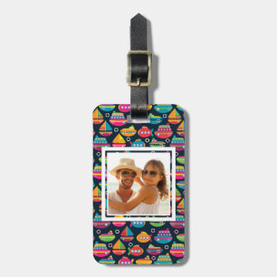 Custom Photo Ocean Transportation Pattern Luggage Tag