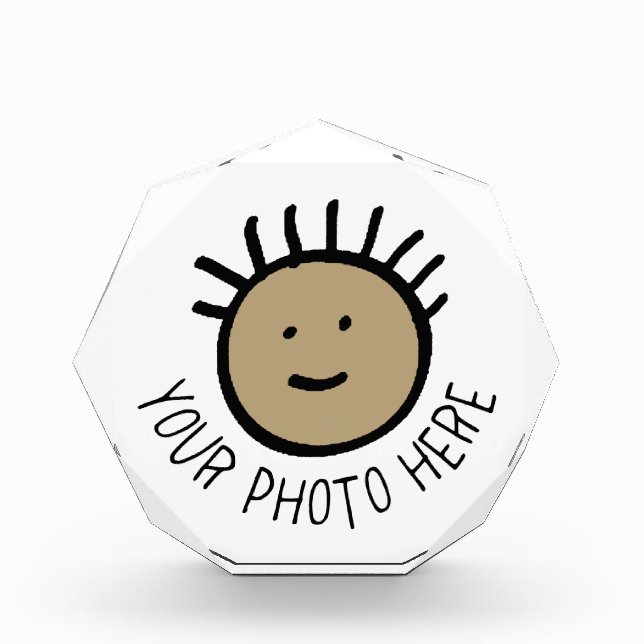 Custom Photo OCTAGONAL PHOTOBLOCK Blank Template (Front)
