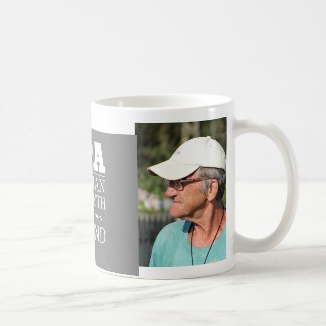 Custom Photo Opa The Legend Coffee Mug (Right)