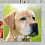 Custom Photo Optional Text Personalised Tile<br><div class="desc">Upload a photo,  customise the text,  and easily create your personalised ceramic tile. Click EDIT DESIGN to change the text colour. You can TRANSFER this DESIGN to other Zazzle products and adjust it to fit most Zazzle items. Thank you for choosing our designs and stopping by Standard Studio Designs.</div>