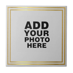 Custom photo or artwork keepsake tile