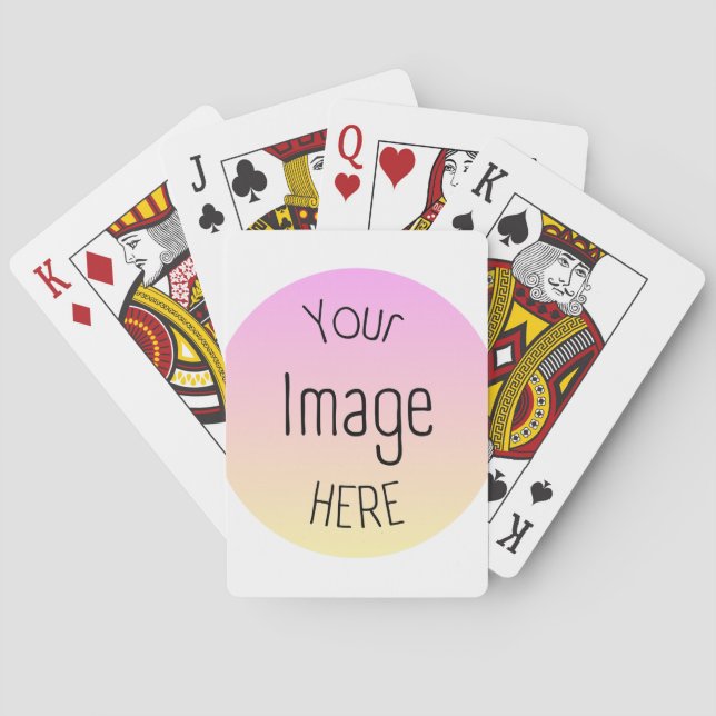Custom Photo or Logo Playing Cards – Personalised  (Back)