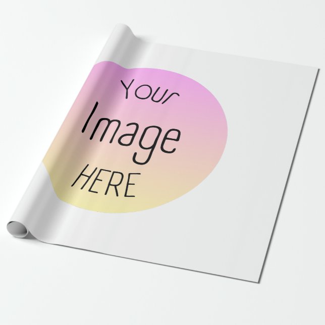 Custom Photo or Logo Wrapping Paper (Unrolled)