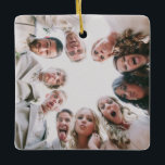 Custom Photo Ornament Double Sided,Christmas photo<br><div class="desc">Custom Photo Ornament, Round Ceramic Decoration, Personalise with Your Picture, Personalised Family Christmas Ornaments, Family and Friends Gift</div>