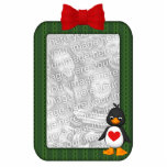 Custom Photo Ornament Penguin Photo Sculpture Decoration<br><div class="desc">Custom Photo Ornament Penguin is sure to delight friends and family when given as a gift, or order one to grace your own Christmas tree this year. Great to put pics of the kiddies in and send as a gift to grandparents. Change out the placeholder image with a pic of...</div>