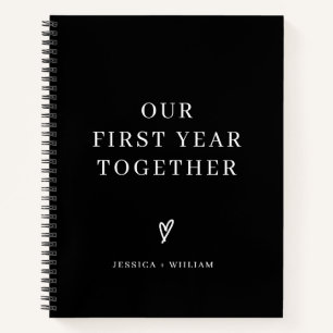 Custom Photo Our First Year Together Journal