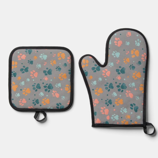 Custom Photo Oven Mitt Gift Set (Front)