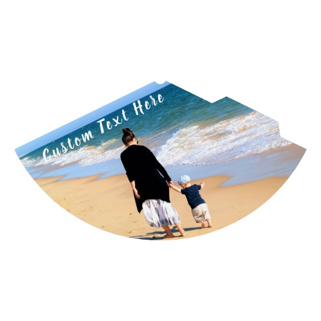 Custom Photo Paper Party Hat Your Photos and Text (Front)