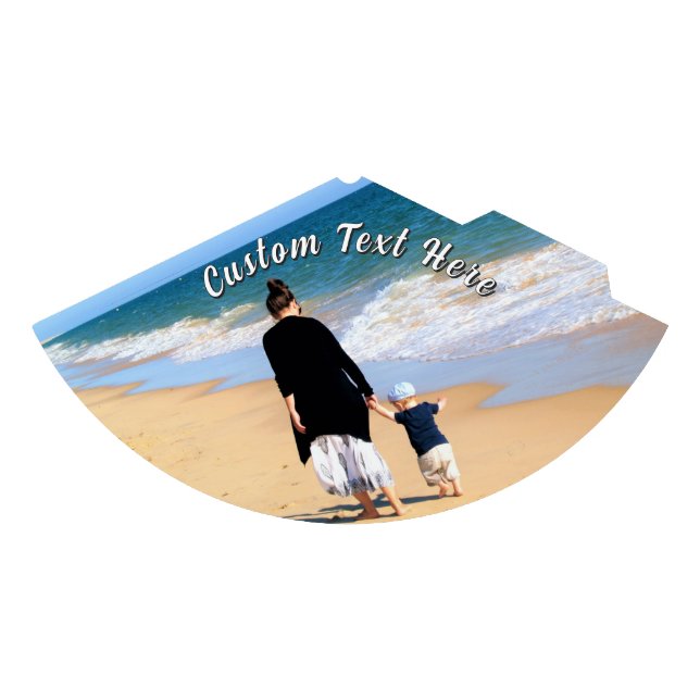 Custom Photo Paper Party Hats Personalised Text (Front)
