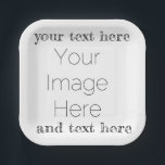 custom photo paper plate create your own party<br><div class="desc">Custom Photo paper plate personalised customised Upload a photo, and easily create your own personalised paper plate. with your text for kids party or adult Click CUSTOMIZE FURTHER to add a text line. You can TRANSFER this DESIGN on other Zazzle products and adjust it to fit most of the Zazzle...</div>