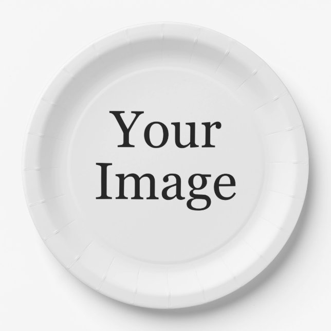 Custom Photo Paper Plates (Front)