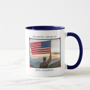 Custom Photo Patriotic Veteran Mug