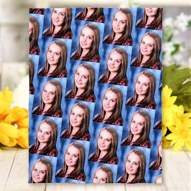 Custom Photo Pattern Collage Personalised Fleece Blanket (Creator Uploaded)