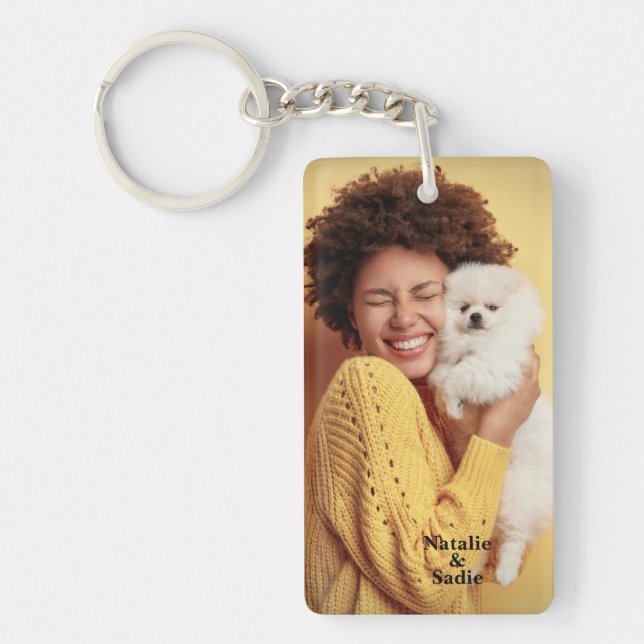 Custom Photo Personalise Keychain (Front)