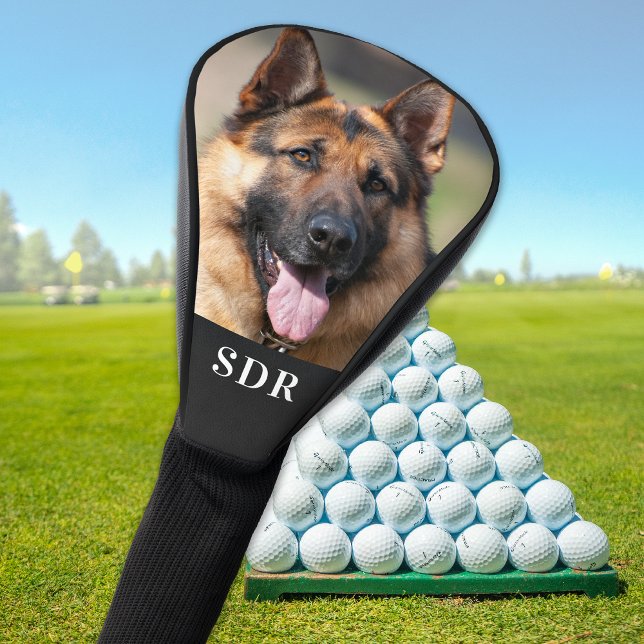 Custom Photo Personalised 3 Initial Monogram  Golf Head Cover (Creator Uploaded)