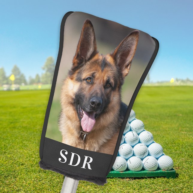 Custom Photo Personalised 3 Initial Monogram Put Golf Head Cover (Creator Uploaded)