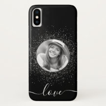 Custom Photo Personalised Black