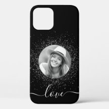 Custom Photo Personalised Black