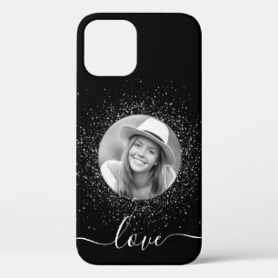 Custom Photo Personalised Black iPhone 12 Case