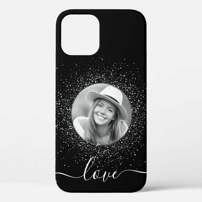 Custom Photo Personalised Black Case-Mate iPhone Case (Back)