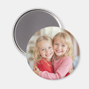 Custom Photo Personalised Circle Magnet