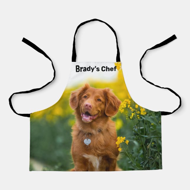Custom Photo Personalised Create Your Own Kids Apron (Front)