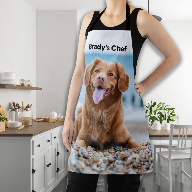 Custom Photo Personalised Dog Apron Zazzle