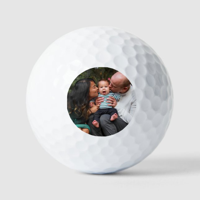 Custom Photo Personalised Family Golf Balls (Front)