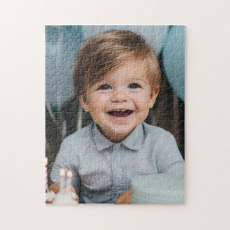 Custom photo personalised family son daughter jigsaw puzzle