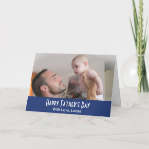 Custom Photo Personalised Father's Day Card