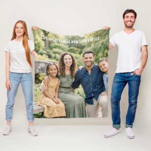 Custom Photo Personalised Fleece Blanket