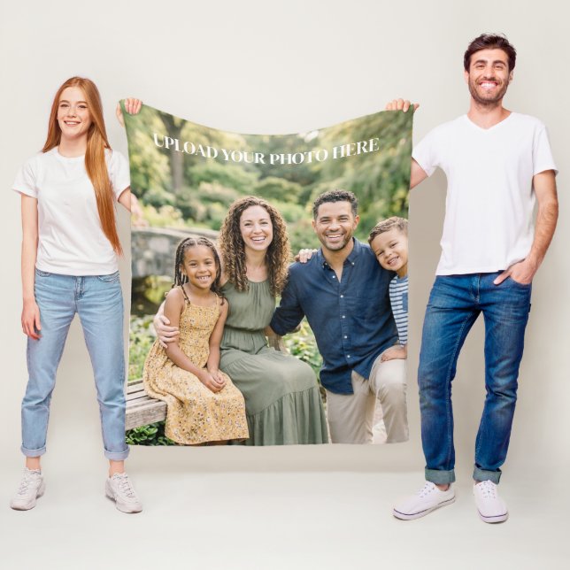 Custom Photo Personalised Fleece Blanket (In Situ)