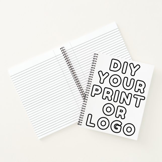 Custom Photo Personalised Gift Logo Business Notebook (Inside)