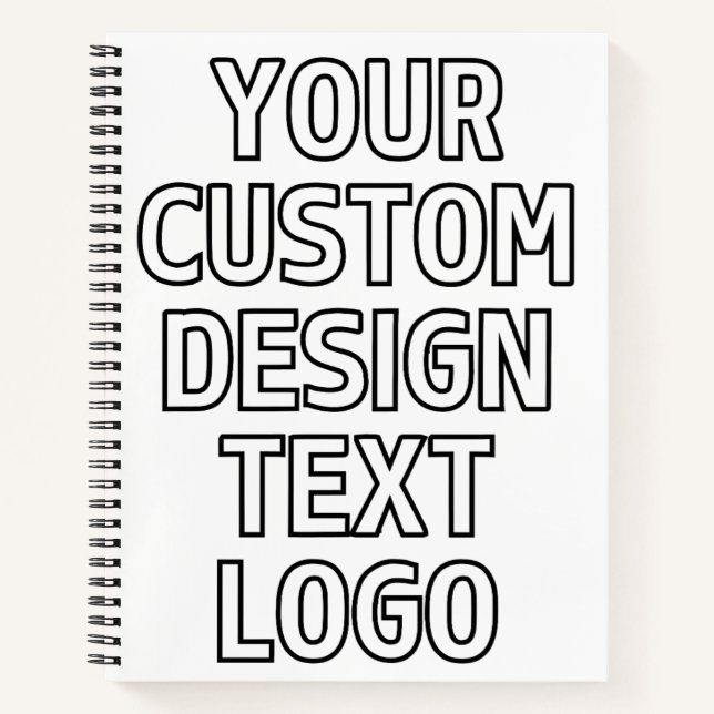 Custom Photo Personalised Gift Logo Business Notebook (Front)