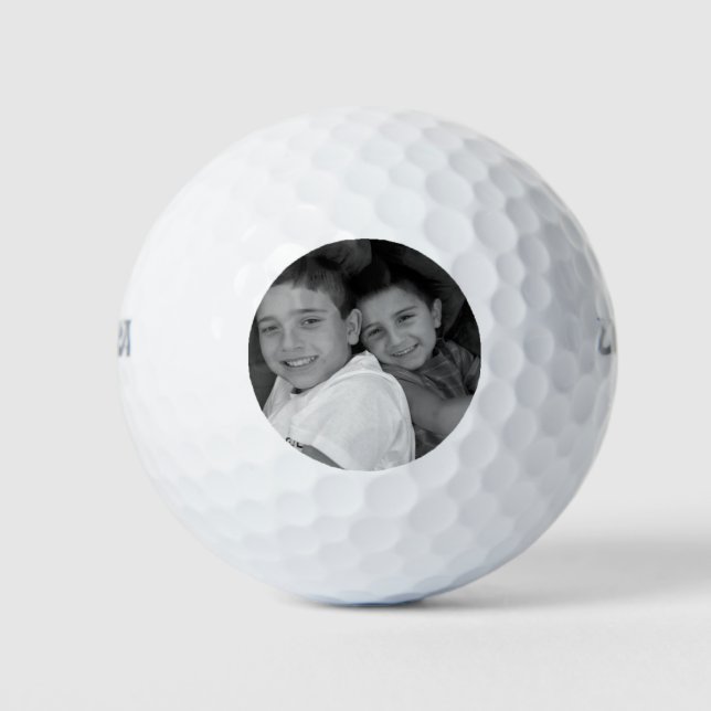 Custom Photo Personalised Golf Ball Birthday (Front)