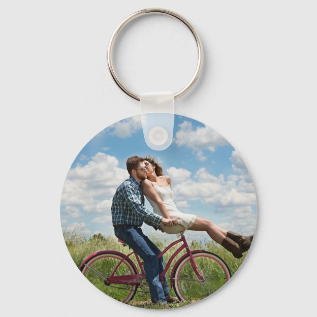 Custom Photo Personalised   Key Ring (Front)