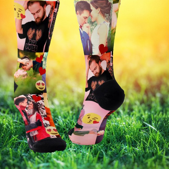 Custom photo personalised love elements socks (Creator Uploaded)