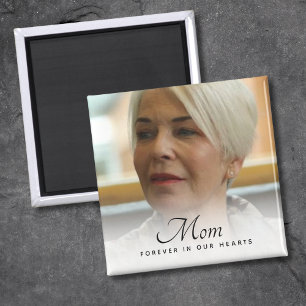 Custom Photo Personalised Memorial Tribute Funeral Magnet
