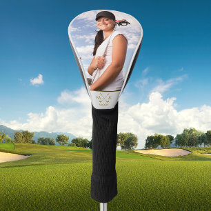 Custom Photo Personalised Monogram Golf Lady Head Cover