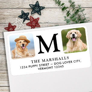 Custom Photo Personalised Monogram Return Address Label