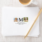 Custom Photo Personalised Monogram Return Address
