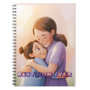 Custom Photo Personalised Name Best Mum Ever  Notebook