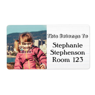 Custom Photo Personalised Name School Bookplate