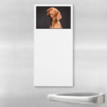 Custom Photo Personalised Picture White Magnetic Notepad<br><div class="desc">Make your own customised magnetic notepad for the fridge with your own custom photo or picture! Just click the [Change] button next to the placeholder photo and replace it with your own. You can also click to customise it further to resize or nudge and re-position the photo to make it...</div>