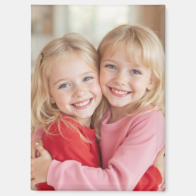 Custom Photo Personalised Rectangle Magnet (Front)