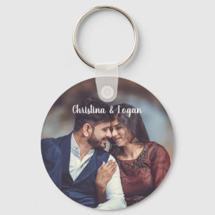 Custom Photo Personalised Round Key Ring