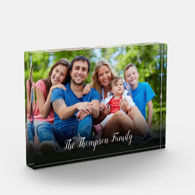 Custom Photo Personalised Script Name (Left)