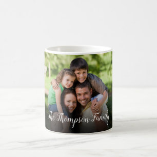 Custom Photo Personalised Script Name Coffee Mug